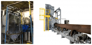 Inline Monorail System and Pipe Blast System