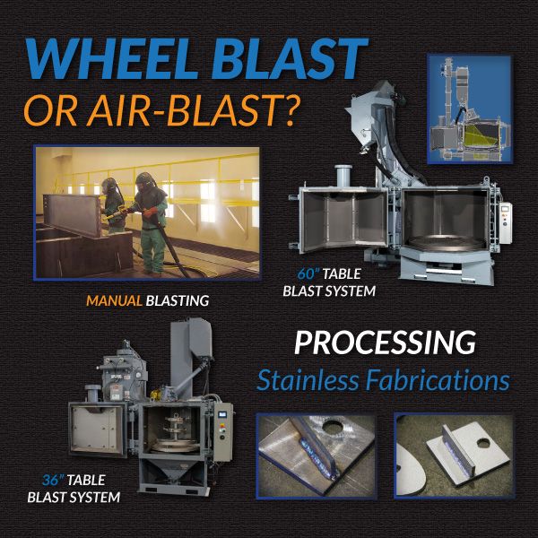 wheel blasting stainless steel