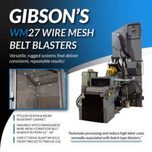 wire mesh belt blasters