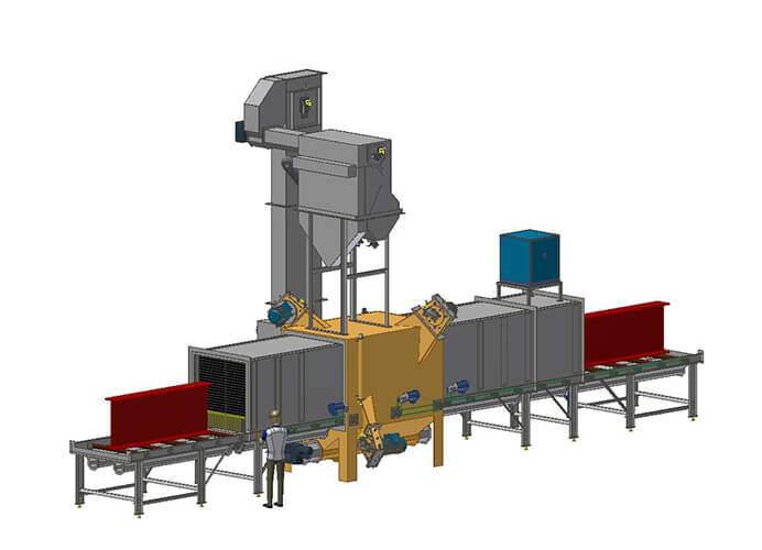 Gibson Roller Conveyor Blast System